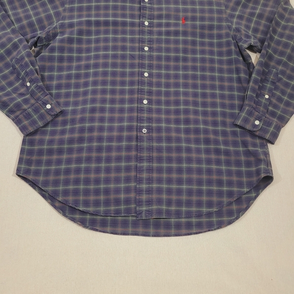 Ralph Lauren Mens Size XL Classic Fit Tartan Plaid Button Down Long Sleeve Shirt - Picture 4 of 13